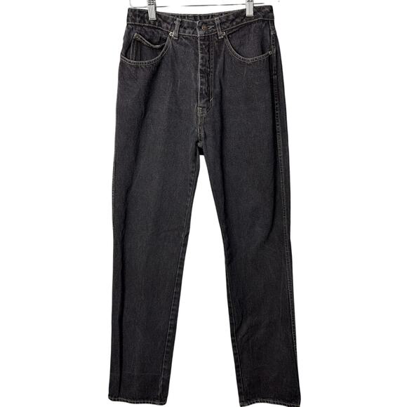 Vintage 80s Sasson Jeans Black Tapered Five Pocket High Rise Retro Denim SZ 11JR - Picture 1 of 10